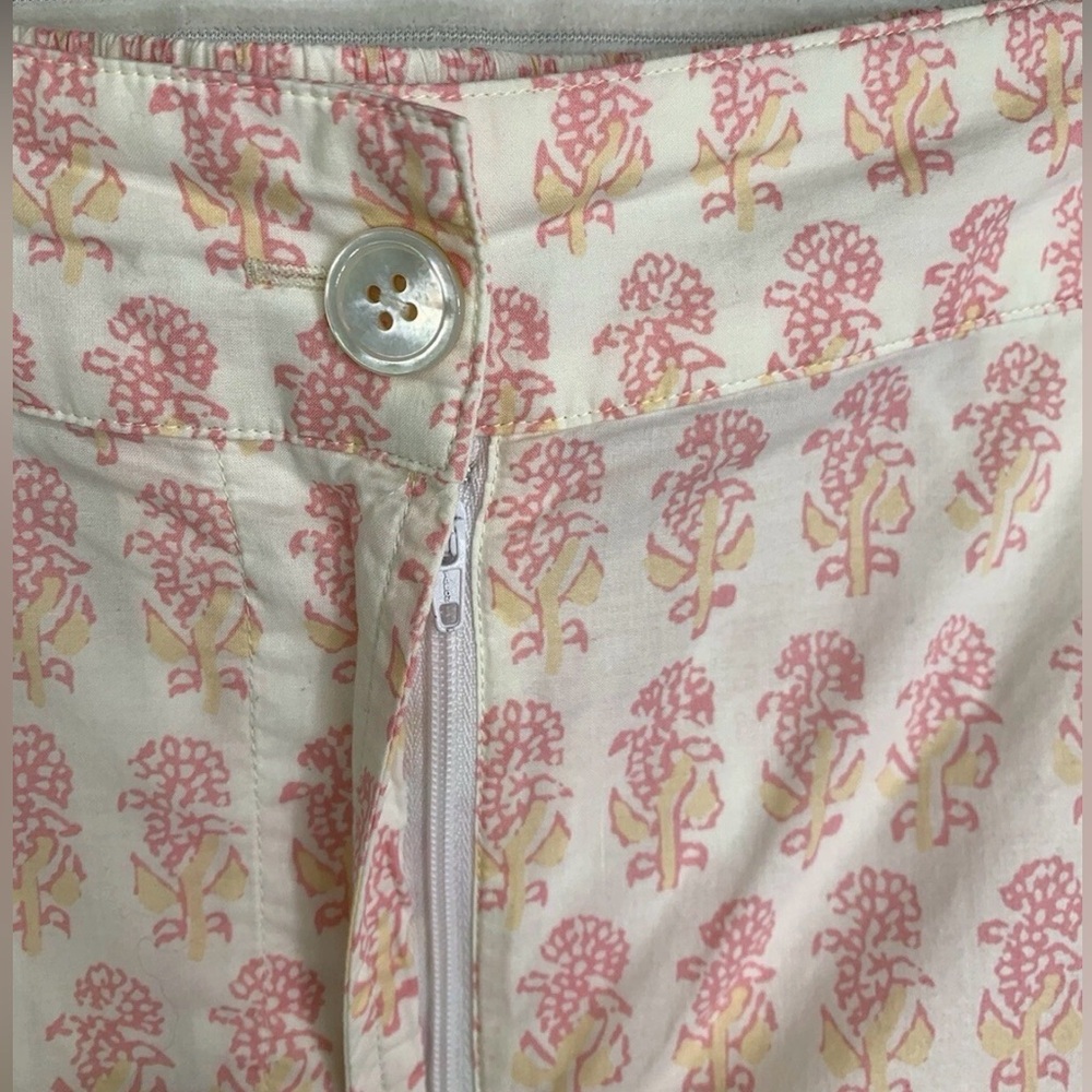 Faherty Women’s Malibu Shorts Pink Taj Floral Organic Cotton Size S NWT - Picture 6 of 9